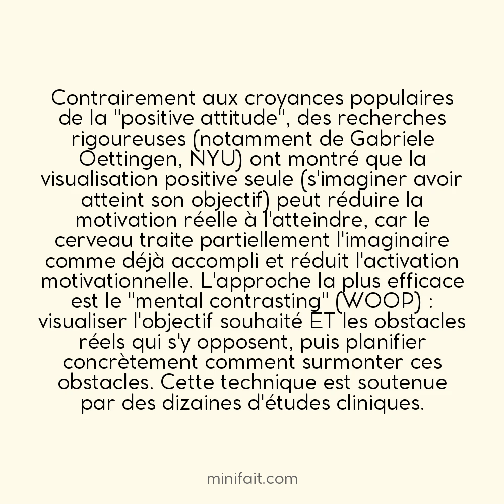 La pensée positive forcée peut être contre-productive